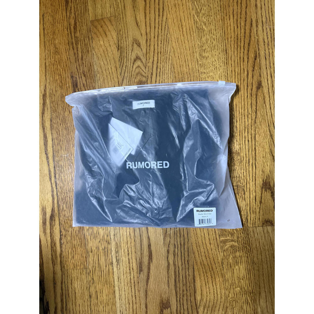 NWT! Rumored Mayfair Midi Dress Black Size 0 - Picture 2 of 5